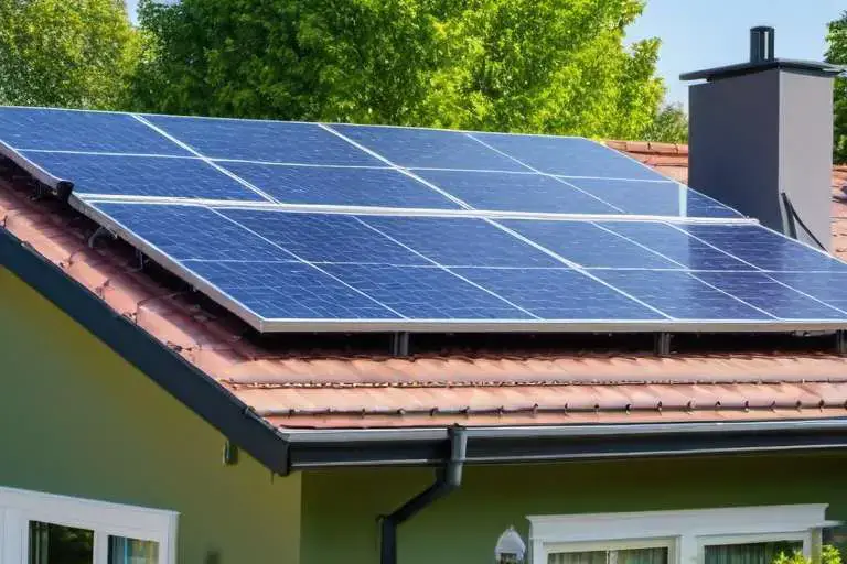 Tejado de casa con instalación de placas solares fotovoltaicas instaladas por la Quinta Fachada Arquitectura