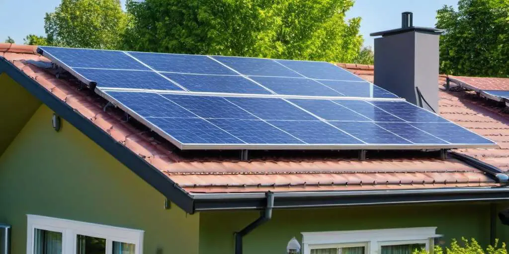 Tejado de casa con instalación de placas solares fotovoltaicas instaladas por la Quinta Fachada Arquitectura