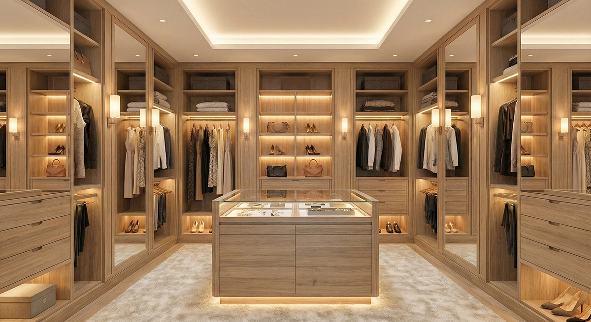 Espectacular vestidor de lujo en villa de la Costa Blanca