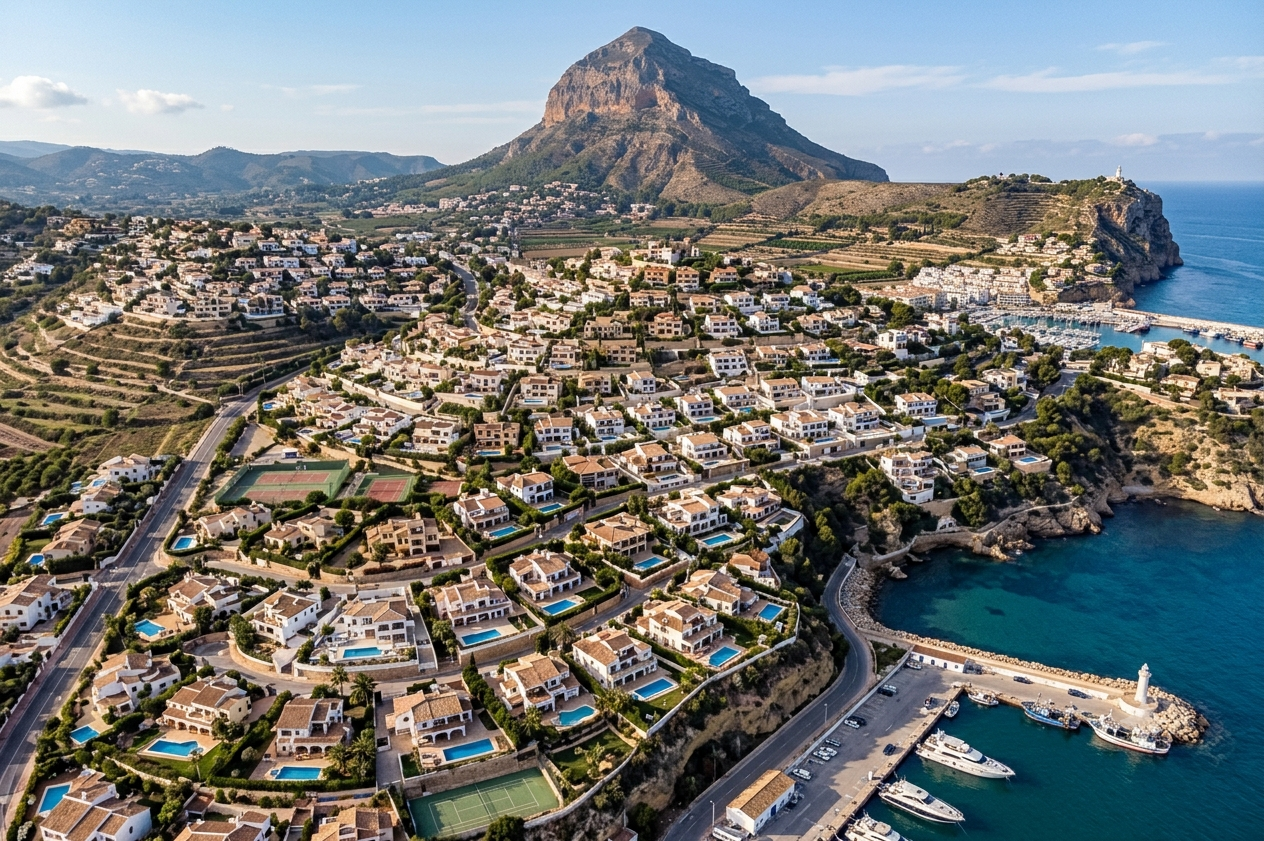 villas en costas e interior de javea