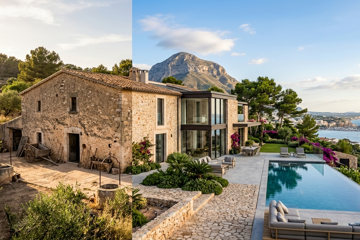 rehabilitacion de villa en denia